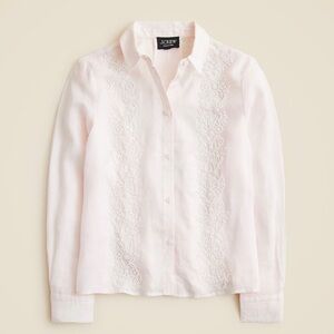 J. Crew Collection Beaded Button-up Shirt in Ramie NWT